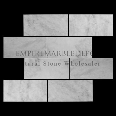 Carrara Marble Italian White Bianco Carrera 12x24 Marble Tile Polished Carrara Marble Italian White Bianco Carrera 12x24 Marble Tile Polished