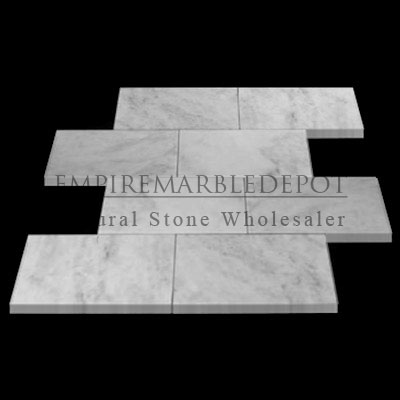 Carrara Marble Italian White Bianco Carrera 12x24 Marble Tile Polished Carrara Marble Italian White Bianco Carrera 12x24 Marble Tile Polished