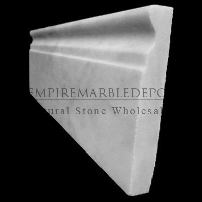 Carrara Marble Italian White Bianco Carrera Crown Molding Polished
