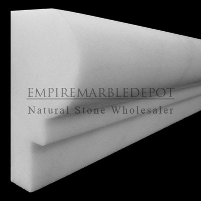 Bianco Dolomiti Marble Italian White Dolomite Crown Molding Polished