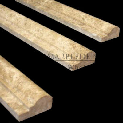 Light Emperador Marble Crown Molding Polished