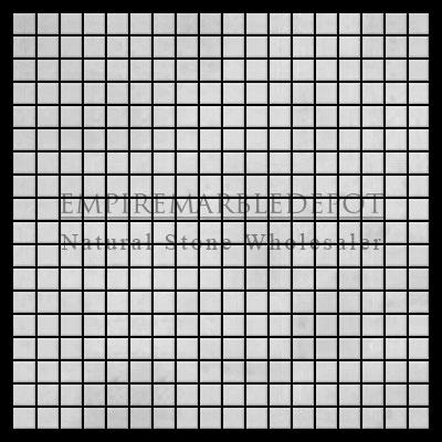 Statuary Crystal Marble Italian White Statuario 5/8x5/8 Mosaic Tile Polished