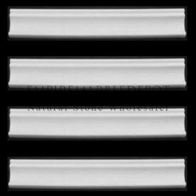 Statuary Crystal Marble Italian White Statuario Crown Molding Polished